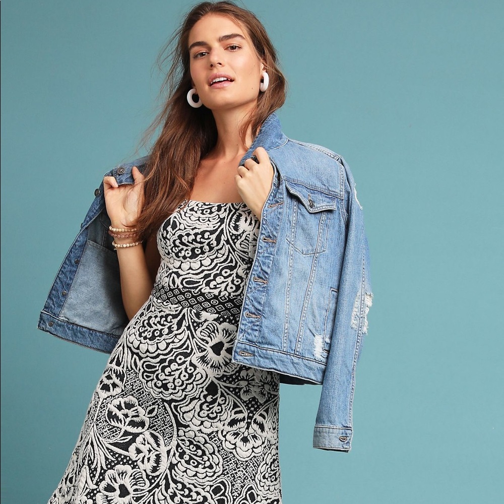 Anthropologie Ett:twa floral Valery knit dress S - Picture 1 of 11